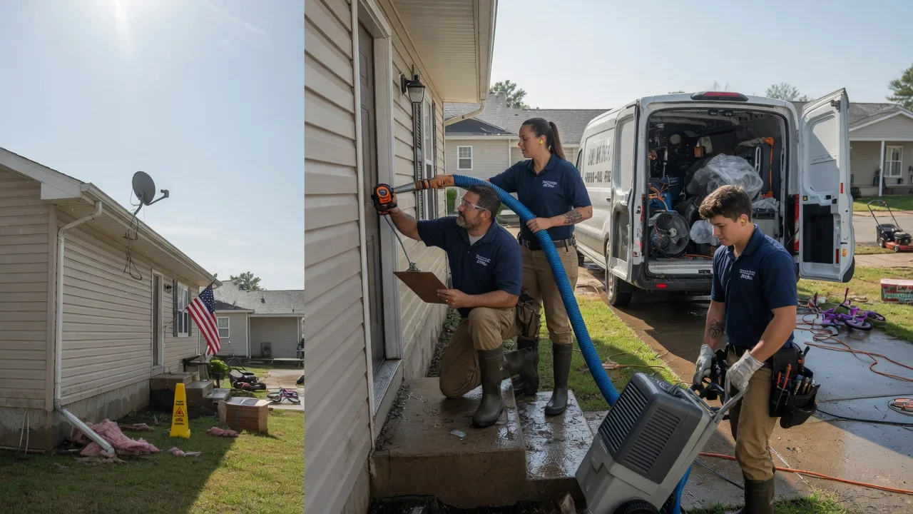 Ceiling Water Damage Restoration in Englewood, OH near me